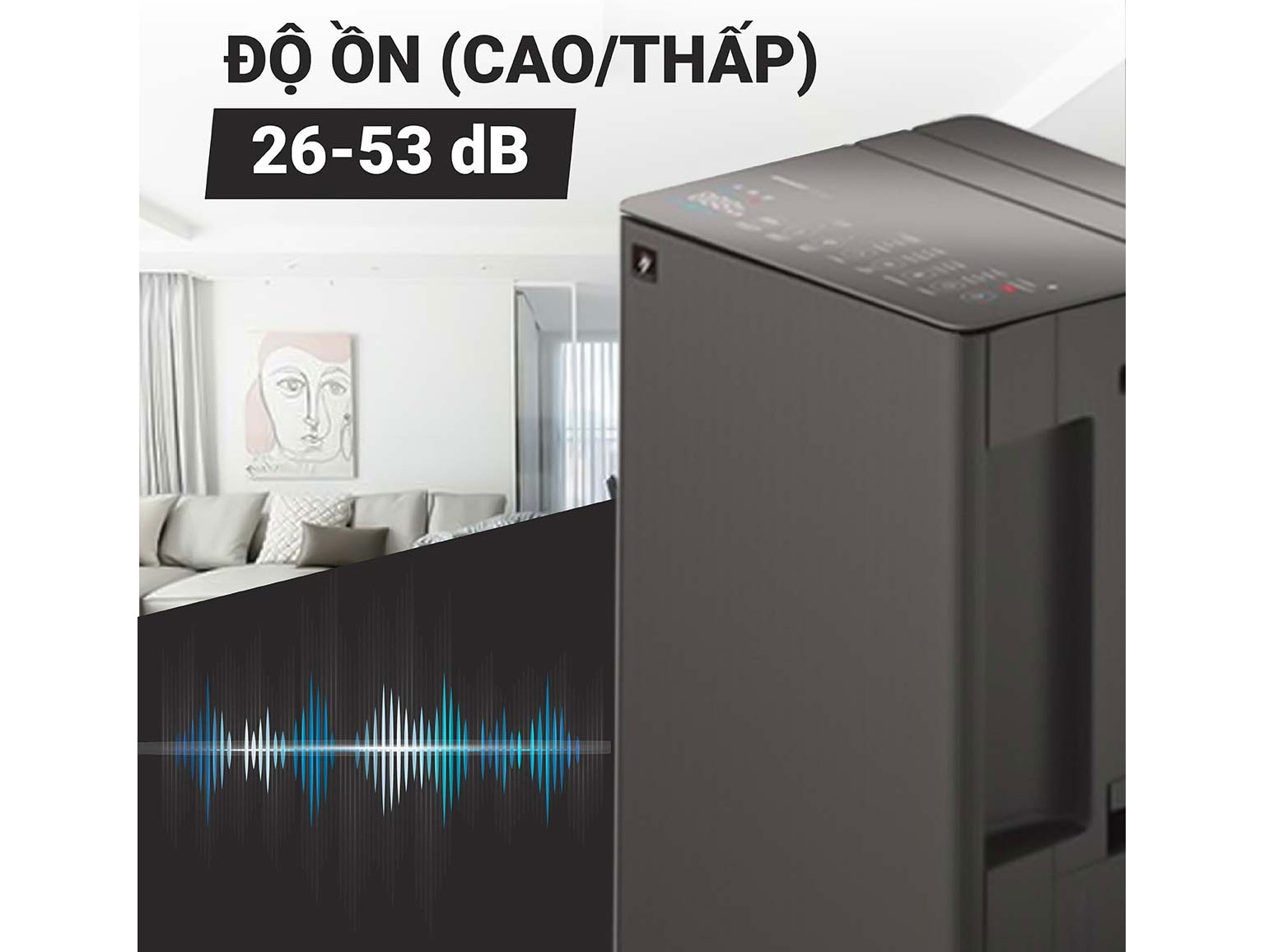 Máy lọc không khí hút ẩm Sharp DW-T30FV-H